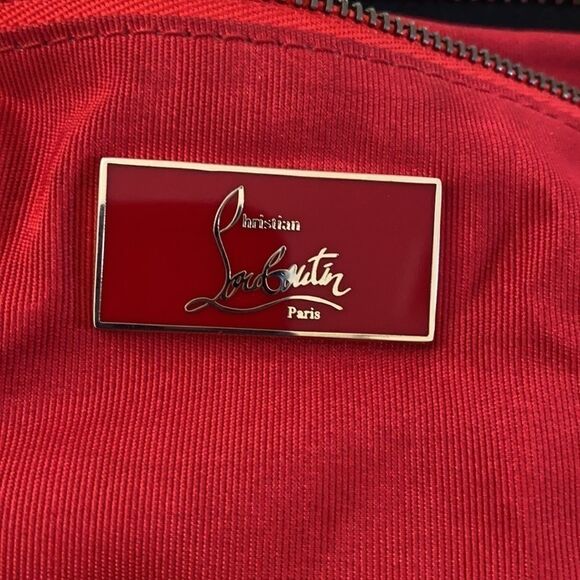 Christian Louboutin Blk Leather Zipper Cross Body - Picture 9 of 12